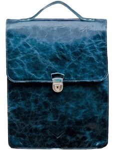 Kožený batoh K 35 - mořský modrý