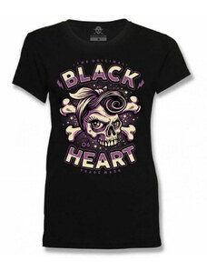Tričko dámské - BETTY RIZO - BLACK HEART - 8480