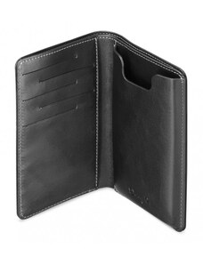Danny P. Kožená peněženka s pouzdrem na iPhone X/Xs černá
