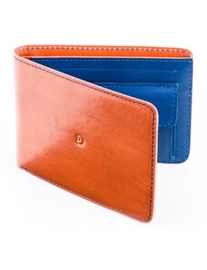 Danny P. Pánská kožená peněženka hnědo/modrá