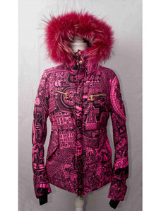 Dámská bunda Jet Set Liv Fur Print pink/black 1