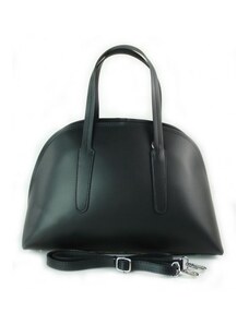 Kožená kufříková kabelka Vera Pelle K652BS černá