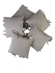 MaVie Poltšářkový mantinel po obvodu celé postýlky 120x60 cm šedý