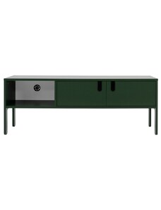 Matně zelený lakovaný TV stolek Tenzo Uno 137 x 40 cm