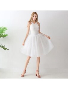 GKarin.cz TUTU tylová sukně dámská - bílá 65 cm, 5 vrstev