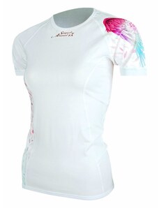 Suspect Animal Dámské funkční triko krátký rukáv ANGEL LADY bílá Bamboo Ultra - Růžová / XL