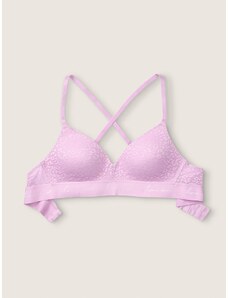 Victoria's Secret PINK fialová podprsenka bez kostic Wear Everywhere Wireless Lightly-Lined Bra