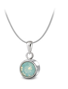 Jewellis ČR Ocelový náhrdelník s krystalem Swarovski - Pacific Opal