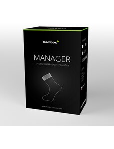 MANAGER luxusní bambusové ponožky Bambox - EXTRA BOX