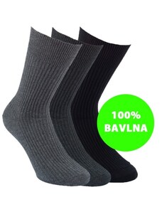 Pánské oblekové 100% čistě bavlněné ponožky RS