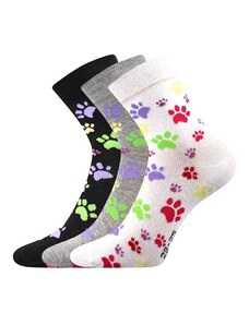 Boma XANTIPA dámské barevné ponožky - TLAPKY mix 50