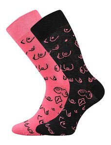 DOBLE barevné ponožky Lonka - EROTIKA