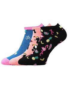 PIKI nízké barevné ponožky Boma - MIX 63 - EXOTIKA