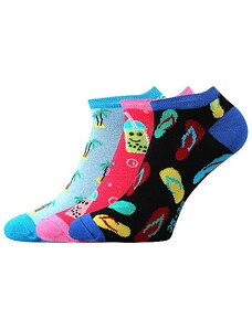 PIKI nízké barevné ponožky Boma - MIX 64