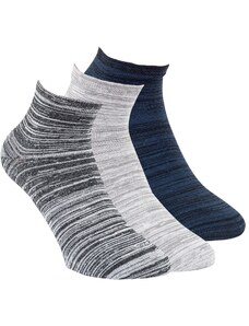 Bambusové kotníkové unisex melírované ponožky RS