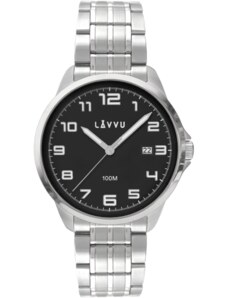 LAVVU Stylové pánské hodinky LAVVU SORENSEN Black LWM0202