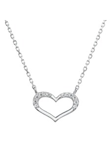 Šperky pro tebe Stříbrný náhrdelník – Symbol lásky