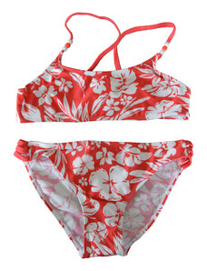 Dívčí dvoudílné plavky Losan červeno-bílé