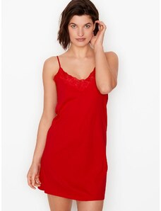 Victoria's Secret Dámská bavlněná noční košilka Victoria´s Secret - červená