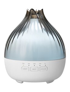 Hütermann S01 aroma difuzér šedá-bílá 350 ml - ultrazvukový, 7 LED barev, dálkové ovládání