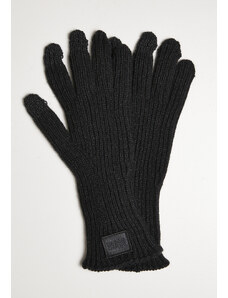 Urban Classics Accessoires Chytré rukavice z pletené směsi vlny černé