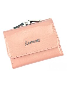 Kožená lososově růžová malá dámská peněženka RFID v krabičce Lorenti