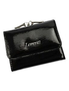 Barebag Kožená černá malá dámská peněženka RFID v krabičce Lorenti