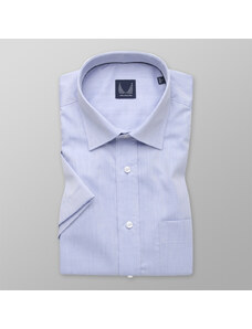 Willsoor Pánská košile klasická světle modrá s krátkým rukávem 12916