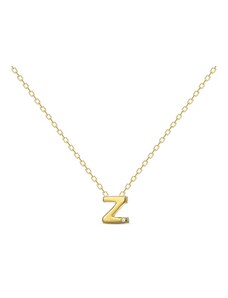 MOSUO Pozlacený náhrdelník Letter Z gold