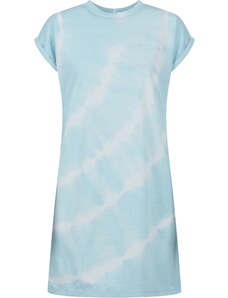 Urban Classics Šaty 'Tie Dye' modrá / bílá