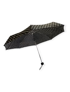 Real Star Umbrella Mini skládací deštník s kostičkami černá 4819