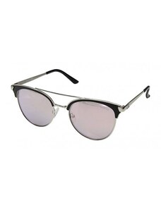GUESS brýle Festival Round Browline Sunglasses černé Stříbrná
