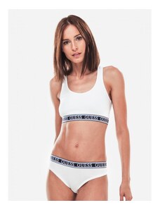 GUESS podprsenka Logo Band Sports Bra bílá XS