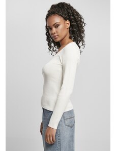 UC Ladies Dámský svetr s širokým výstřihem whitesand