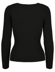 UC Ladies Dámský svetr s širokým výstřihem, černý