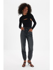 Trendyol Jeans - Černá - Tepláky