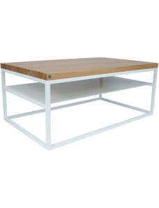 Take Me Home Dubový konferenční stolek Malmo 100 x 60 cm s bílou podnoží