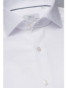 1863 BY ETERNA luxusní keprová košile bílá Slim Fit super soft Non Iron