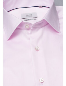 1863 BY ETERNA luxusní keprová košile růžová Modern Fit super soft Non Iron