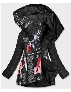 Zonno Černá dámská prošívaná bunda s kapucí