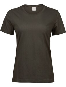 Tee Jays Dámské tričko s krátkým rukávem Tee Jays (8050) Tmavá olivová S