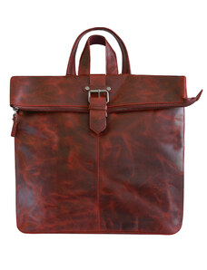Mercucio 350101 červený dámský kožený batoh 9l