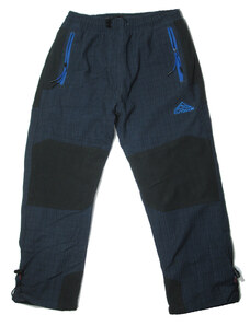 KUGO D8121 Chlapecké zateplené outdoorové kalhoty modro/šedé