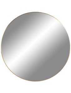 Nordic Living Zlaté kulaté závěsné zrcadlo Vincent 60 cm