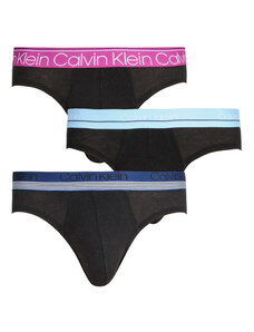 3PACK pánské slipy Calvin Klein černé (NB2415A-T6D)
