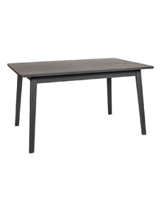 Černý dubový jídelní stůl Woodman Skagen 140 x 90 cm