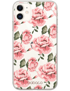 Ochranný kryt pro iPhone 12 mini - Babaco, Flowers 013 Transparent