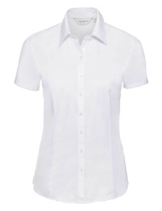 Russell Collection Dámská košile s krátkým rukávem Russell Collection (R-963F-0) Bílá XS