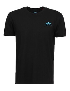 Alpha Industries Basic T Small Logo (black/blue) S