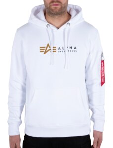 Alpha Industries Alpha Label Hoody (white) M